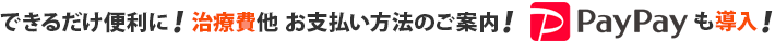 歯科治療費のお支払い方法のご案内